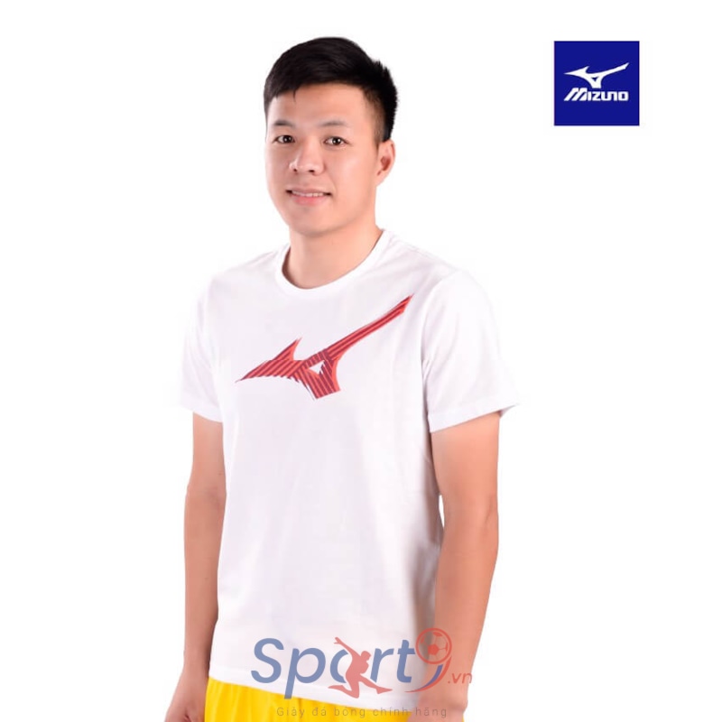 MIZUNO ÁO THỂ THAO T-SHIRT NAM MIZUNO TRẮNG
